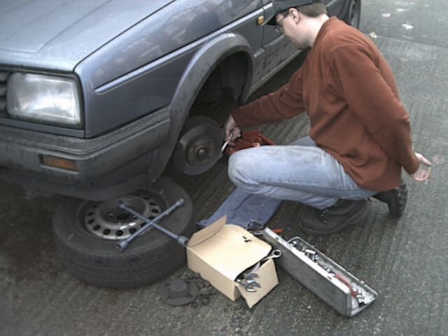 Andy and car